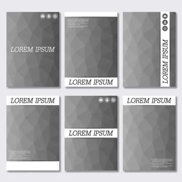 Vector brochure template, flyer, cover magazine in A4 size. Business abstract Stock Illustration