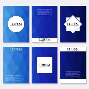 Vector brochure template, flyer, cover magazine in A4 size. Business abstract Stock Illustration