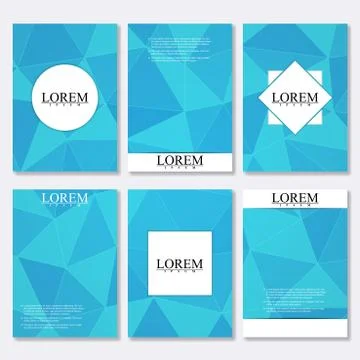 Vector brochure template, flyer, cover magazine in A4 size. Business abstract Stock Illustration