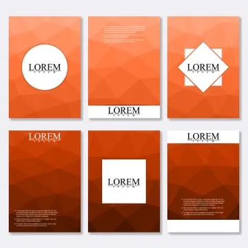 Vector brochure template, flyer, cover magazine in A4 size. Business abstract Stock Illustration