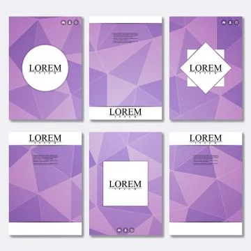 Vector brochure template, flyer, cover magazine in A4 size. Business abstract Stock Illustration