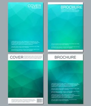 Vector brochure template, flyer, cover magazine in A4 size. Business abstract Stock Illustration
