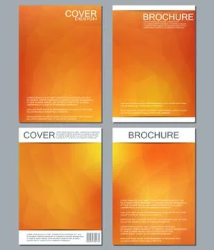 Vector brochure template, flyer, cover magazine in A4 size. Business abstract Stock Illustration