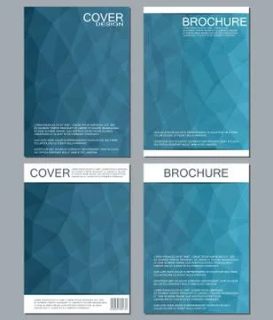 Vector brochure template, flyer, cover magazine in A4 size. Business abstract Stock Illustration