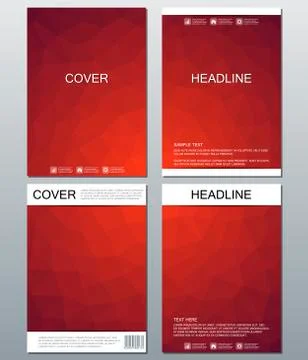 Vector brochure template, flyer, cover magazine in A4 size. Business abstract Stock Illustration