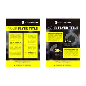 Vector brochure template Stock Illustration