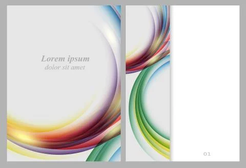 Vector brochure template Illustrazione stock