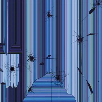 Vector broken screen. 스톡 일러스트