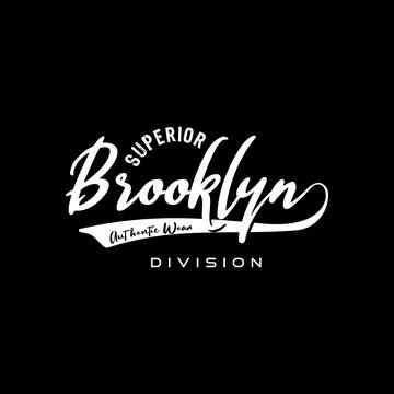 Vector brooklyn typography graphic design, for t-shirt prints, vector illus.. Stock Illustration