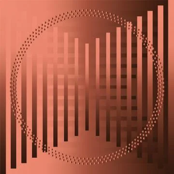 The vector brown abstract grid circle background Stock Illustration