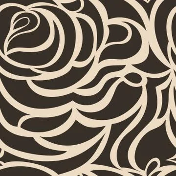 Vector brown flowing and seamless background.abstract background Stock Illustration