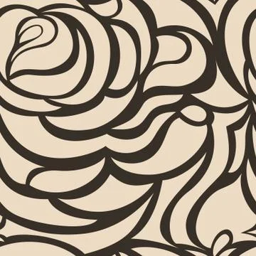 Vector brown flowing and seamless background.abstract background Stock Illustration