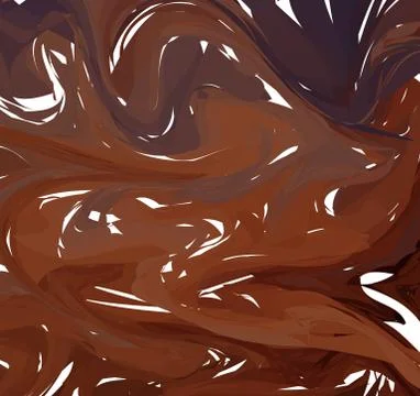 Vector Brown marble abstract background. Liquid marble pattern. Trendy templa Illustrazione stock