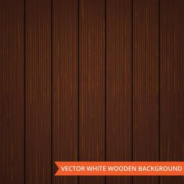 Vector brown wood planks as texture and background Ilustração Stock