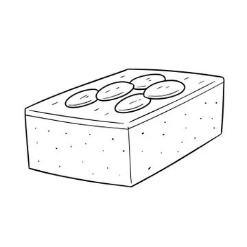 Vector of brownie Stock Illustration