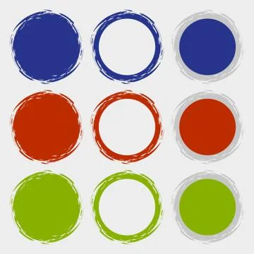 Vector brush smudges Stock Illustration