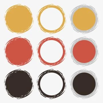 Vector brush smudges Stock Illustration