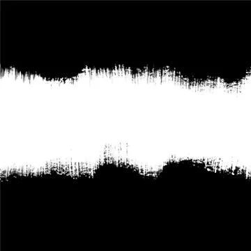 Vector brush stroke black frame eps10 ready file Stock Illustration