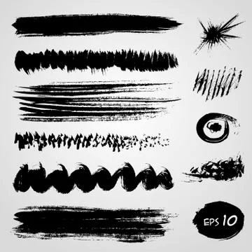 Vector brush stroke Stock Illustration