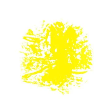 Vector brush stroke yellow eps10 ready file Stock Illustration