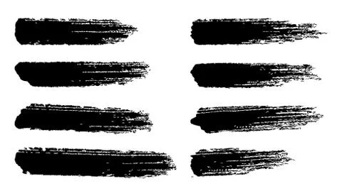 Vector brush strokes for grunge backgrounds. Stock-Illustration