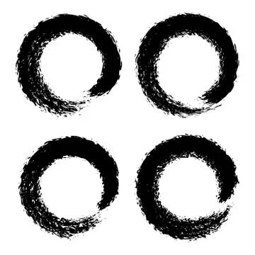 Vector brush strokes grunge backgrounds Stock Illustration