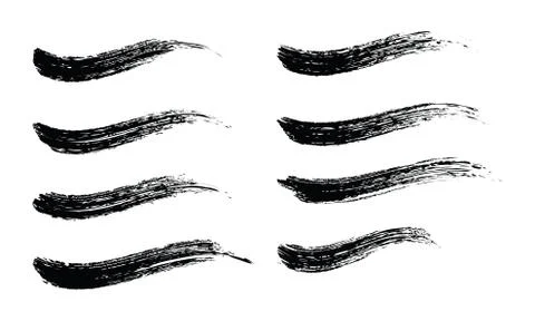 Vector brush strokes for grunge backgrounds Illustrazione stock