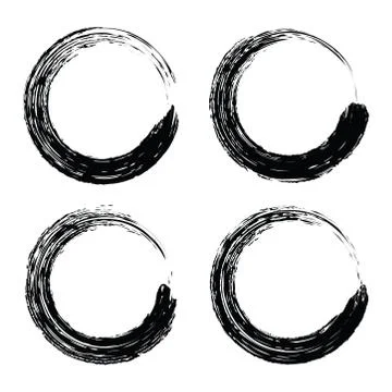 Vector brush strokes grunge backgrounds Stock Illustration