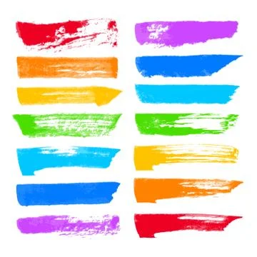 Vector brush strokes Stock-Illustration