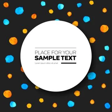 Vector brushed stroke circle on dark background イラスト素材