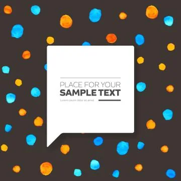 Vector brushed stroke circle with place for text Illustration