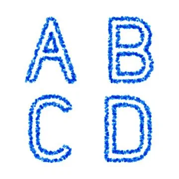 Vector bubble alphabet Stock Illustration