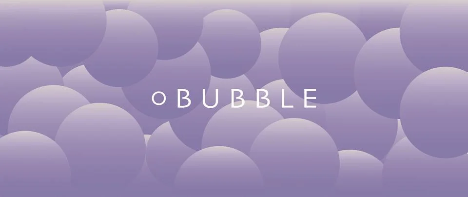 Vector bubble background. Purple gradient. 3D illustration. Abstract 3d bac.. Stock Illustration