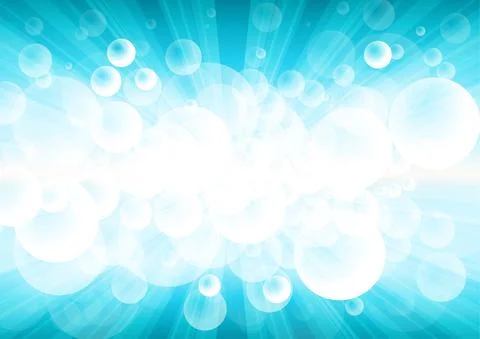 Vector : Bubble with blue sky background Illustrazione stock