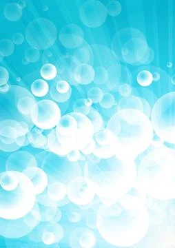 Vector : Bubble with blue sky background Stock Illustration