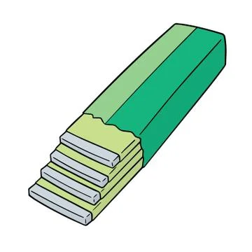 Vector of bubble gum Stock Illustration