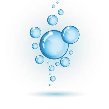 Vector bubbles isolated on white Stock Illustration