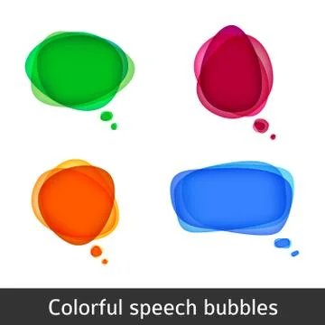 Vector bubbles for speech Illustrazione stock