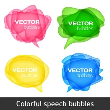 Vector bubbles for speech Stock Illustration