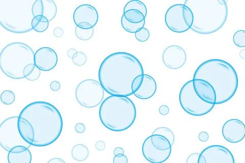Vector bubbles on white background Stock Illustration