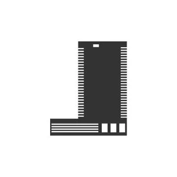 Vector building icon - illustration construction flat icon - icon logo constr Stock Illustration