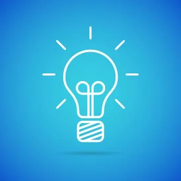Vector bulb icon Stock Illustration