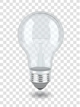 Vector bulb over background Stock Illustration