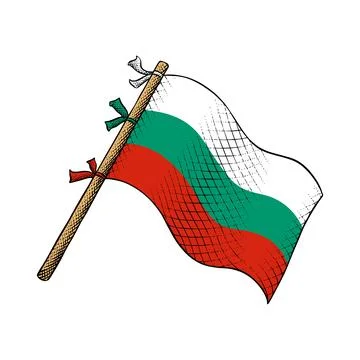 Vector of Bulgaria Flag Stock Illustration