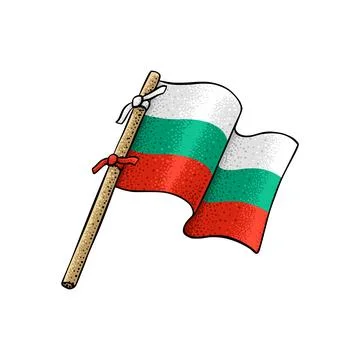 Vector of Bulgarian Flag Stock Illustration