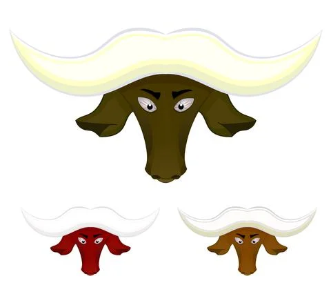 Vector bull head Stock Illustration