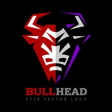 Vector bull head logo Stock-Illustration