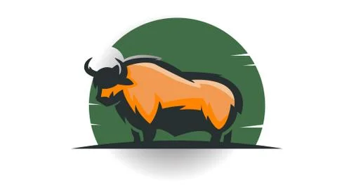 Vector Bull logo illustration Illustration