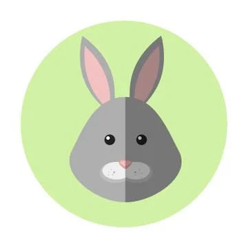 Vector bunny portrait Stock Illustration