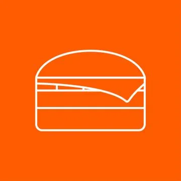 Vector burger icon. Eps10 Stock Illustration